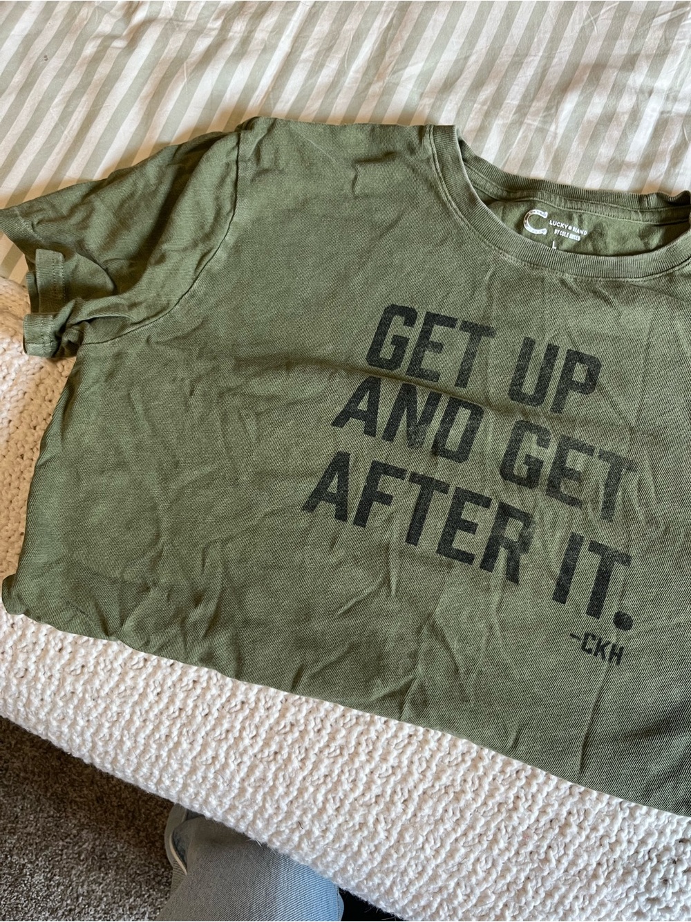Get Up and Get After It men’s tshirt